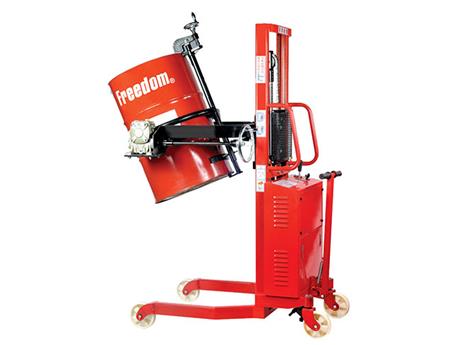 电升手翻可倾式油桶装卸车