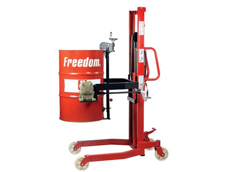 手升手翻可倾式油桶装卸车