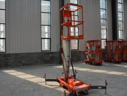 单柱铝合金液压升降平台